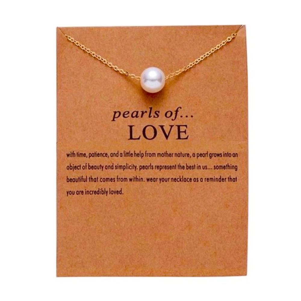 Gold Pearls of Love Karma Necklace